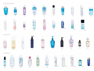 消委會是次測試涵蓋40款不同類型的卸妝產品。圖:消委會