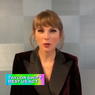 Taylor Swift奪「最佳美國歌手」，不過她只預錄片段，而未有出席。