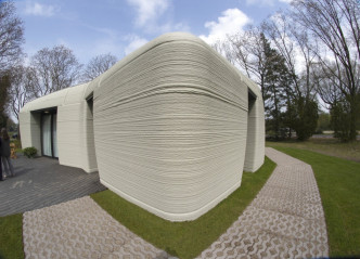 3D打印房屋外观。