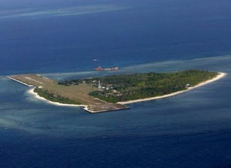 中菲有主权争议的南沙中业岛。 网图
