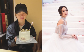 今日是Ken的34歲生日 ，他在網上分享捧蛋糕相，而舊愛湯怡則再分享婚紗相哂幸福。