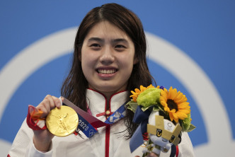 張雨霏的200米蝶泳金牌激起了中國女子泳隊眾將鬥志。AP