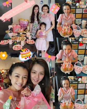 戚黛黛亦有在IG分享為Aimee慶祝的照片。