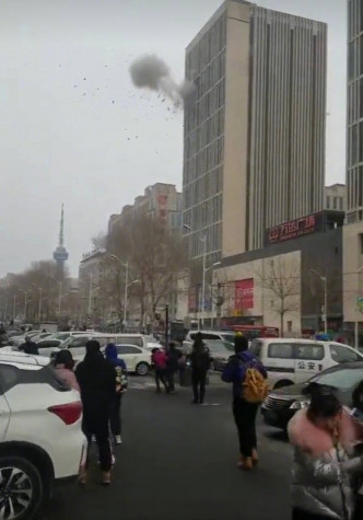 吉林省長春發生爆炸。網上圖片