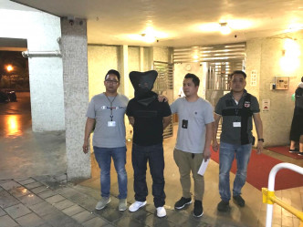 3名黑社会背景男子被捕。警方图片