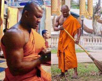 他在寺庙日常生活的照片在网上引起热议。播求facebook