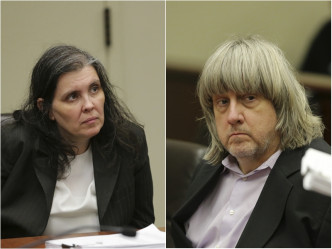 57歲男被告與49歲的女被告。AP圖片