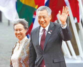 新加坡總理夫人何晶（左）。AP資料圖片