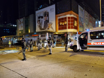警方当日在旺角至深水埗一带清场拘捕大批人士。 资料图片