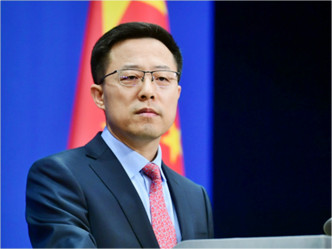 外交部发言人赵立坚敦促美方恪守一个中国原则。网图