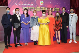 昨晚为TVB节目《流行经典50年》进行录影。