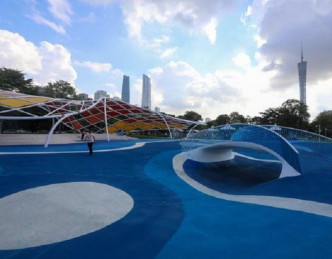 广州首座智能体育公园亮相。网上图片
