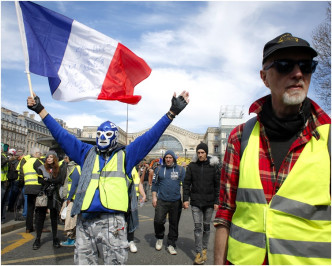 巴黎有§灼4000人參與示威。AP