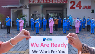 吉隆坡班台醫院被迫關閉2日消毒。網上圖片