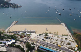 大埔龍尾泳灘已開放予公眾使用。網誌圖片
