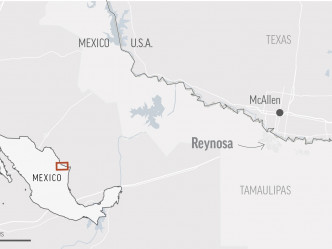 事发地点为美墨边境城市雷诺萨市（Reynosa）。AP相片