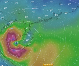 美國預報料風暴趨向海南島然後北上北部灣。網上圖片