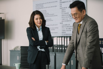 寶慧在《使》劇中演的警務處助理處長，跟飾演保安局副局長李國麟不和。