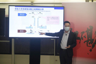 黄琨暐表示新月台较旧月台宽敝及有空调，亦设列车载客显示，并设有幕门和洗手间。