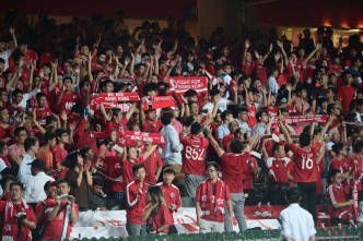 香港队在大球场恶斗黎巴嫩，期间有球迷嘘国歌。