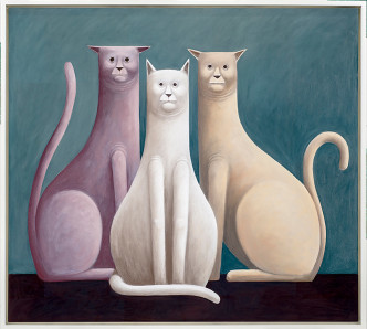 Nicolas Party, 《Three Cats》, 2016
圖:The Modern Institute