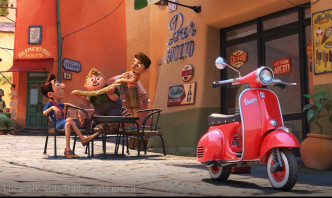 动画把意大利特色文化元素融入动画，例如出现经典的Vespa 电单车。