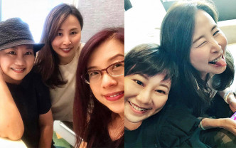 早前商台DJ云妮在网上贴出一张与旧同事兼好友兰茜及郭静的聚会合照，引起网民关注。