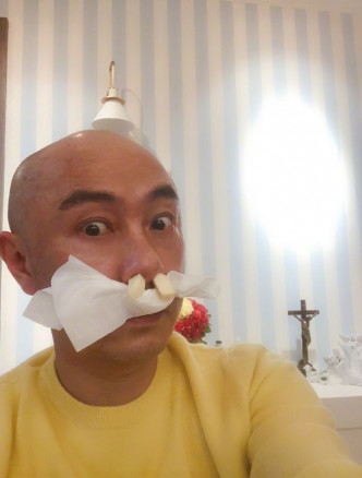 蒜塞鼻功效再加纸巾堵住鼻水流下。