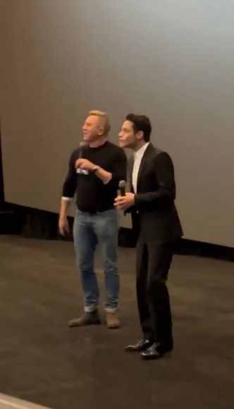 丹尼爾基克和奸角雷米馬利克現身洛杉磯一家IMAX戲院。