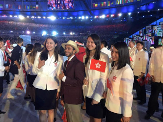 何诗蓓与刘彦恩参加去届里约热内卢奥运。资料图片