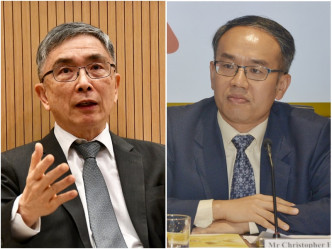 劉怡翔（左）預料會離任，由金融發展局行政總監許正宇（右）接替。資料圖片