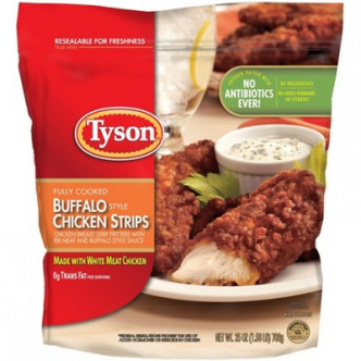 Tyson两款预先包装熟鸡块或含金属碎片。网图