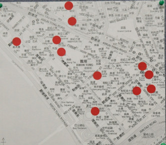 最近爆竊案中有15宗案件發生地方接近，均為觀塘工業邨附近。