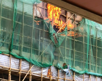 火勢猛烈。fb群組香港突發事故報料區圖片