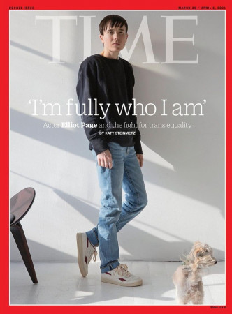 Elliot Page日前接受《时代》杂志专访，大谈成为跨性别人士的经历。