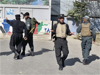 阿富汗一间大学遭遇恐怖袭击。AP图片