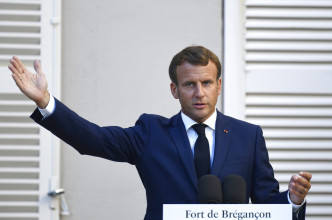 法國總統馬克龍。AP圖片