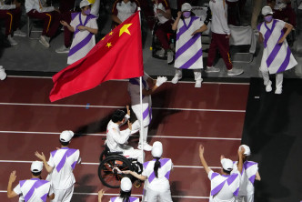 中國代表隊以207枚獎牌，在獎牌榜排名第一。美聯社圖片