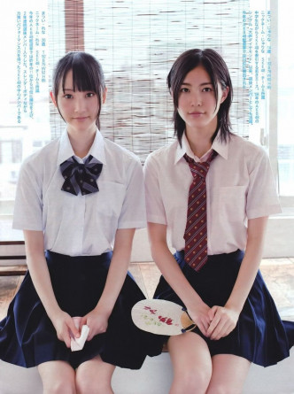 松井玲奈（左）被指没出席松井珠理奈毕业骚是因讨厌SKE。