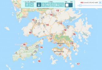 明日早上新界只有14至15度。天文台