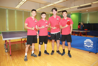 红队（左起）陆焕恒、吴佩隆、陈诺忠、姚宏远