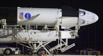 NASA聯手SpaceX運載太空人升空。AP