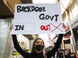 大马连日有民众抗议，要求穆希丁政府下台。AP资料图片
