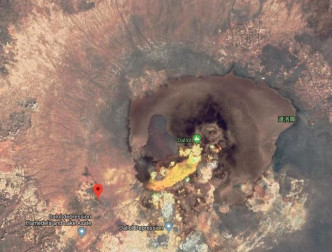 達洛爾一處位於火山口的鹽湖。網圖