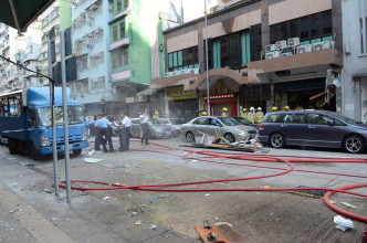 土瓜灣長寧街一茶餐廳廚房氣體爆炸。資料圖片