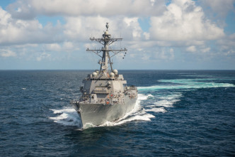 美军配备神盾导弹防御系统的「约翰芬恩号」（USS John Finn）驱逐舰。