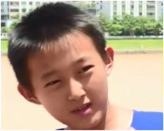 9歲小學生張仰喆。影片截圖