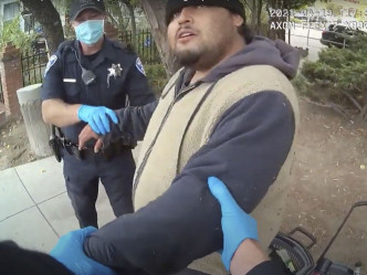 加州男子岡薩雷斯被捕時懷疑受到不適當武力。AP圖片