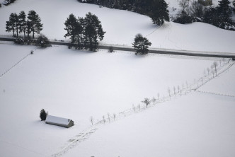 西班牙遭受暴風雪吹襲。AP圖片