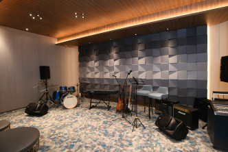设有Band房可供住户租用交流音乐。
